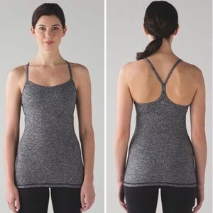 Lululemon Power Y Tank Luon Heathered Black